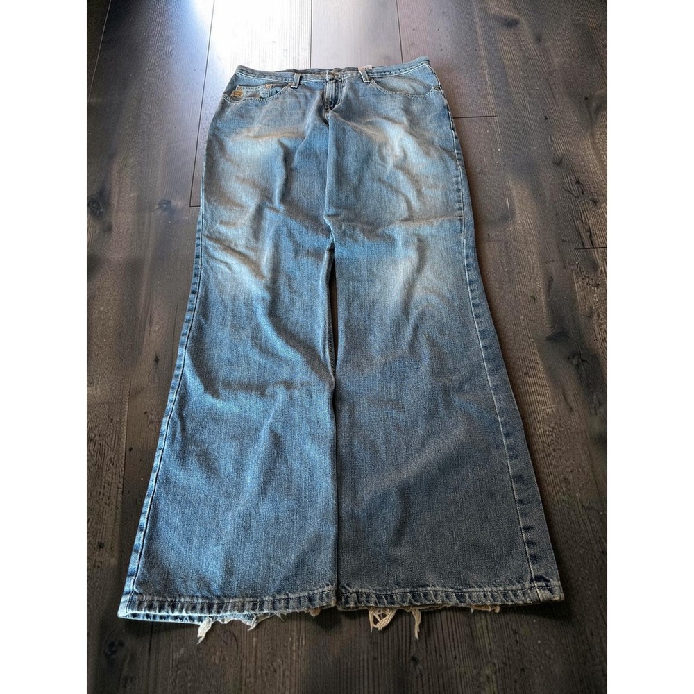 Cinch Silver Label Jeans Men 38x36 Blue Denim WideLeg Relaxed Cowboy Western Y2K